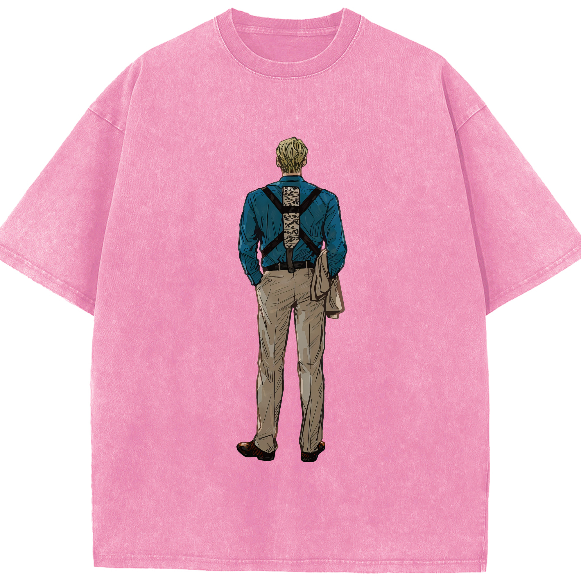 （画像用） 呪術廻戦 Jujutsu Kaisen 綿100% ヴィンテージ風 半袖Tシャツ（フロントプリント）
